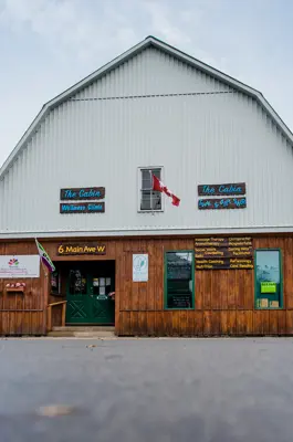 Outside of the cabin wellness clinic