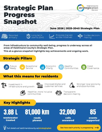 Thumbnail for Strategic Plan Progress Snapshot PDF document - Click image to read