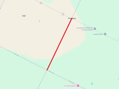Map of Haldimand Road 9 project location