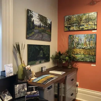 Paintings on a wall