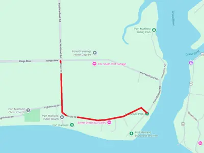 Map of Dover Road project location