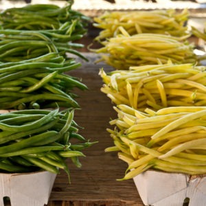 image of green and yellow beans