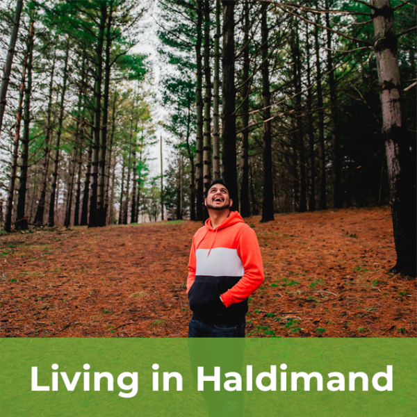 Living in Haldimand picture of man in forrest
