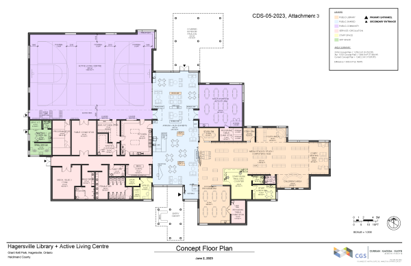Hagersville Library + ALC Functional Floor Plan